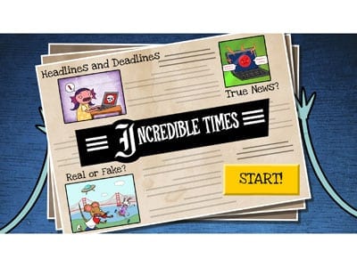 The Incredible Times: A News & Media Literacy Game from Common Sense Education