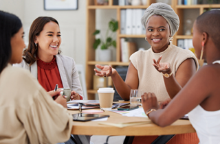 Women sitting at a table