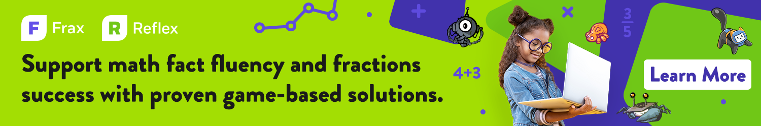 Support math fact fluency and fractions success with proven game-based solutions.