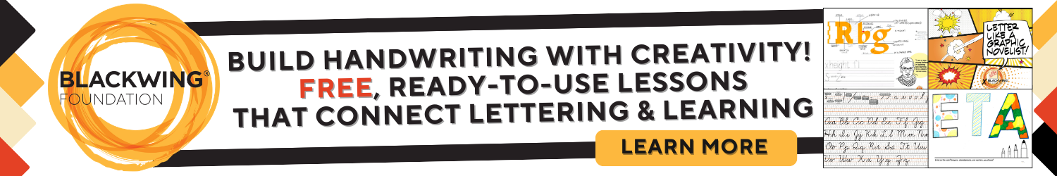 Build handwriting with creativity! Free, ready-to-use lessons that connect lettering & learning