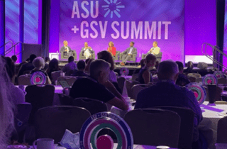 View from the audience at an ASUGSV 2021 event