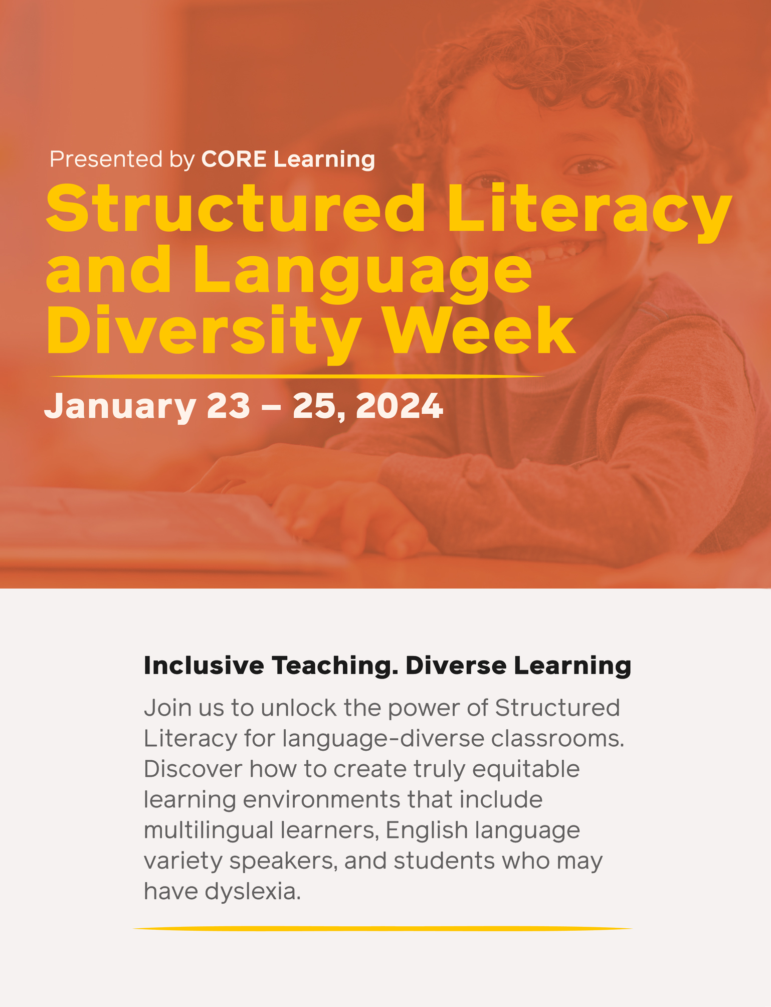 CORE Learning Language and Learning Diversity Week 2024