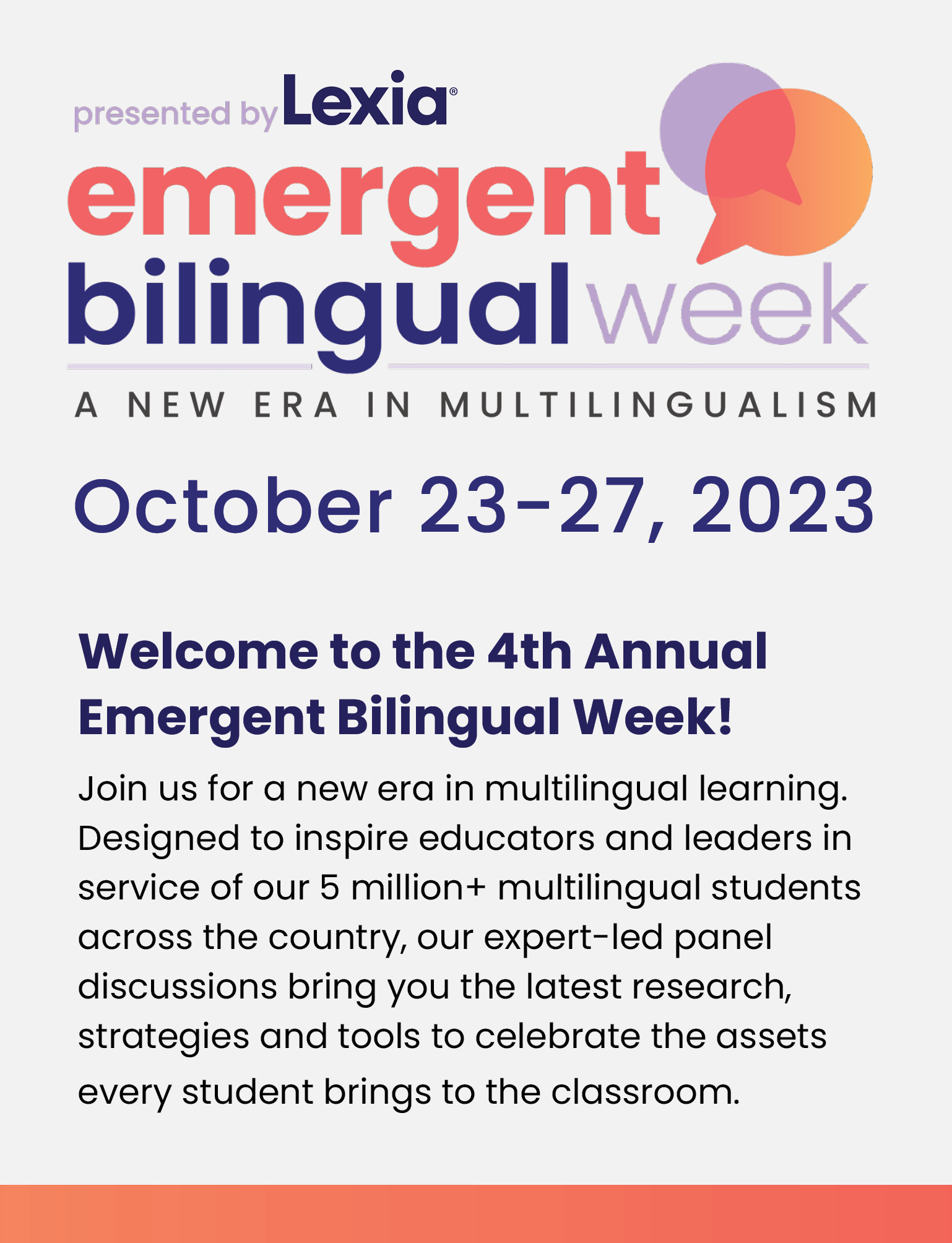 Emergent Bilingual Education Week 2023