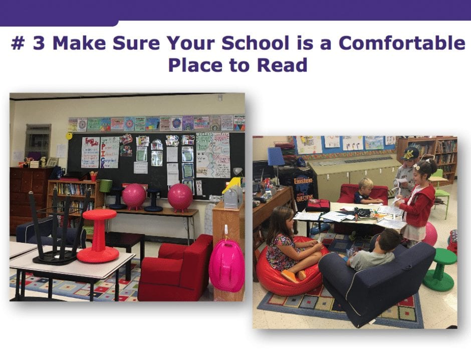 Flexible seating for reading