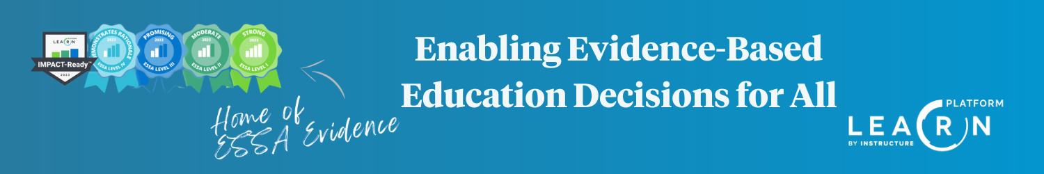 Enabling Evidence-Based Education Decisions for All