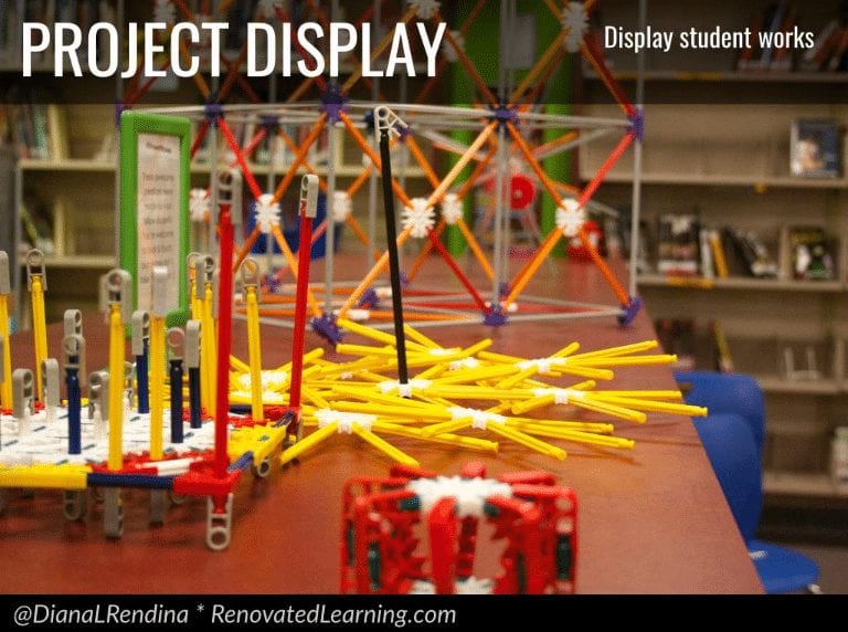 Displaying makerspace projects