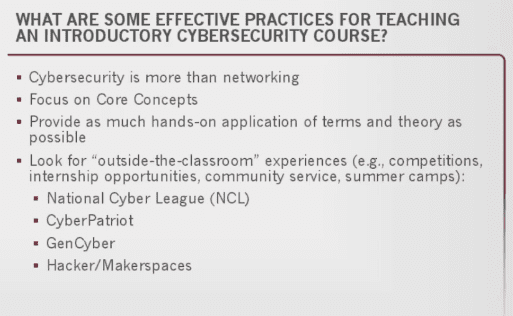 Teaching Cybersecurity: What You Need to Know edWebinar image