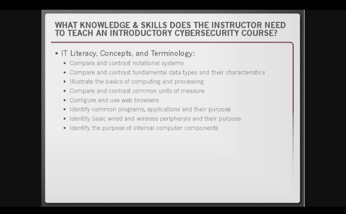 Teaching Cybersecurity: What You Need to Know edWebinar recording link