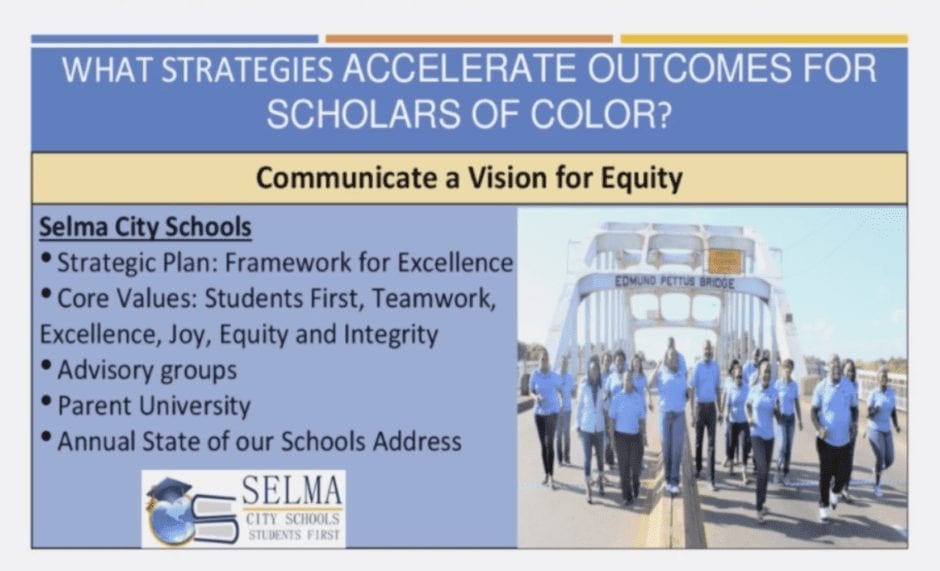 Leading for Equity: From Research to Practice - Accelerating Outcomes for Scholars of Color, Part I edWebinar image
