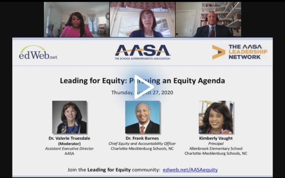 Leading for Equity: Pursuing an Equity Agenda edWebinar recording