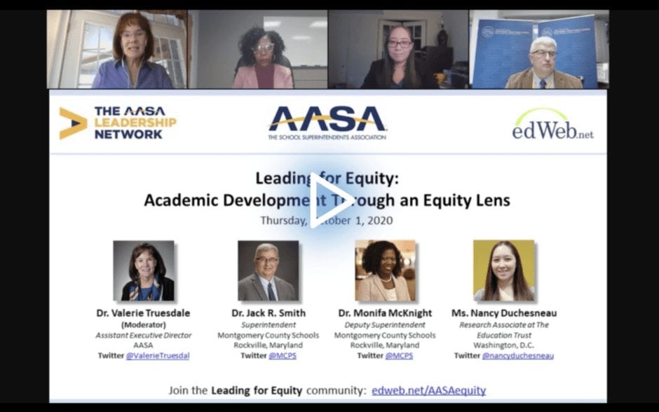 Leading for Equity: Academic Development Through an Equity Lens edWebinar recording link