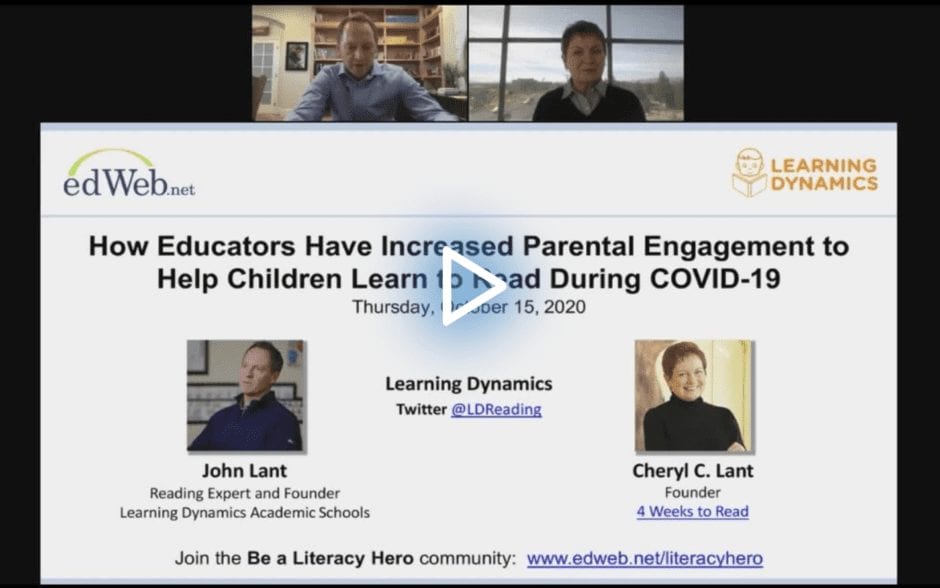How Educators Have Increased Parental Engagement to Help Children Learn to Read During COVID-19 edWebinar recording link