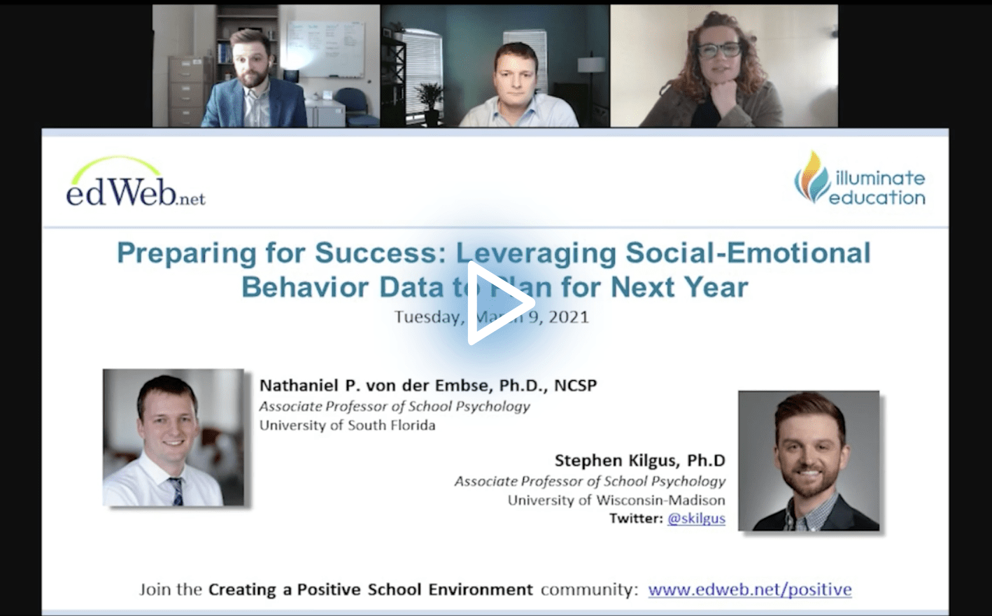 Preparing for Success: Leveraging Social-Emotional Behavior Data to Plan for Next Year edLeader Panel recording link