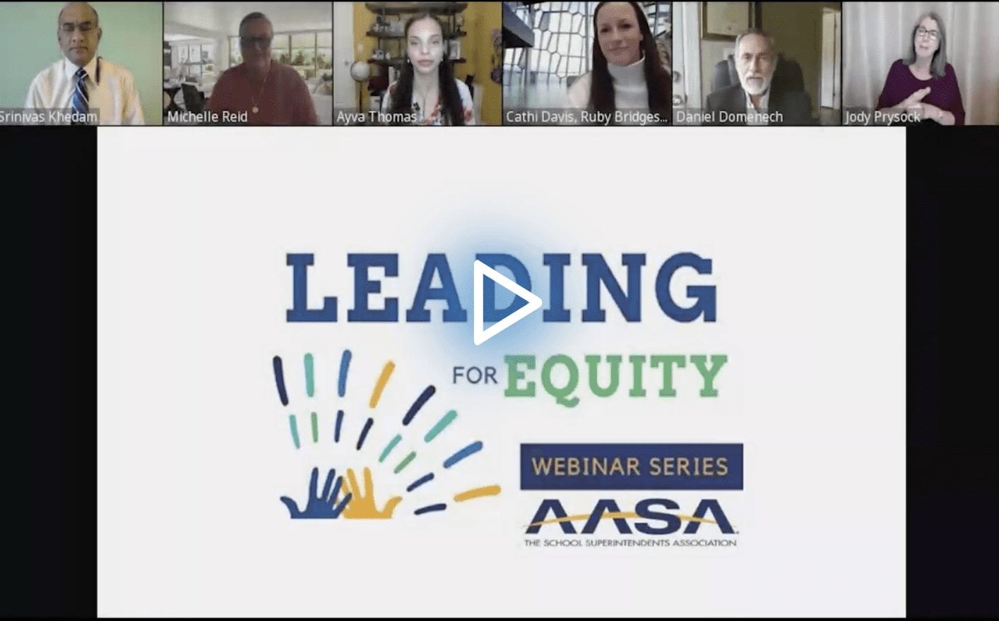 AASA Leading for Equity: Equity-Based Strategic Planning – A Commitment to Racial and Educational Justice edWebinar recording link