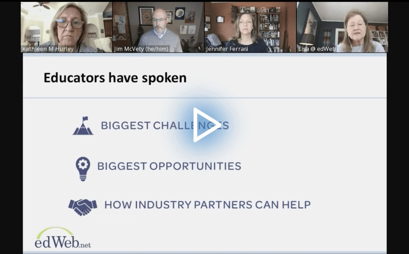 Educators Have Spoken… This Is What Industry Partners Need to Hear edWebinar recording link