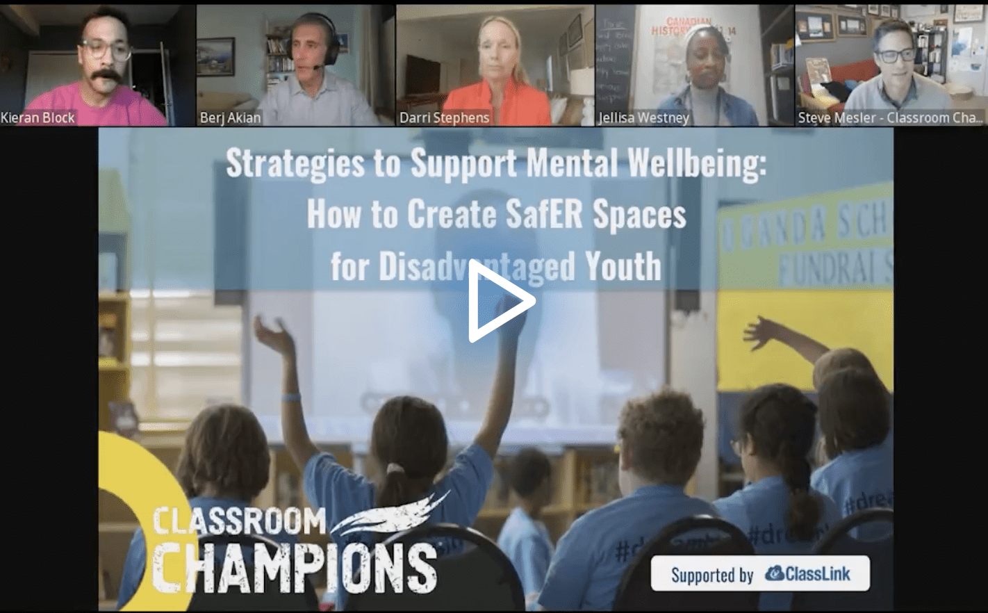 Strategies to Support Mental Wellbeing: How to Create SafER Spaces for Disadvantaged Youth edLeader Panel recording link