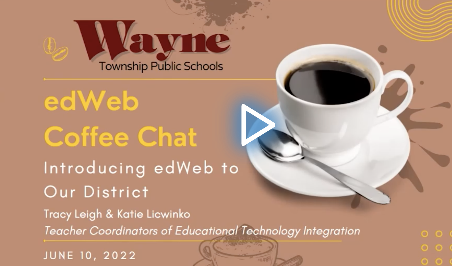 Coffee Chat with Wayne Township Schools recording screenshot