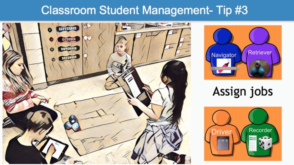 classroom management tip, assign jobs