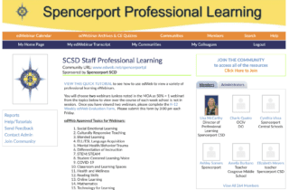 District Model for Online Professional Learning:  Spencerport School District