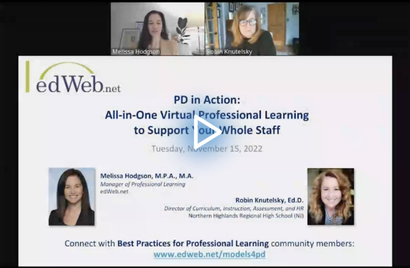 All-in-One Virtual Professional Learning: Support Your Whole Staff - EdWeb