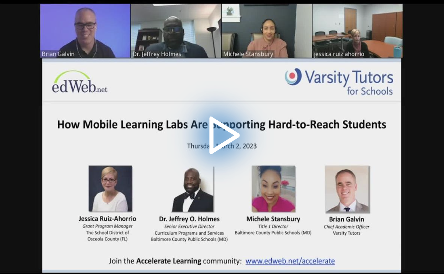 How Mobile Learning Labs Are Supporting Hard-to-Reach Students edLeader Panel recording screenshot