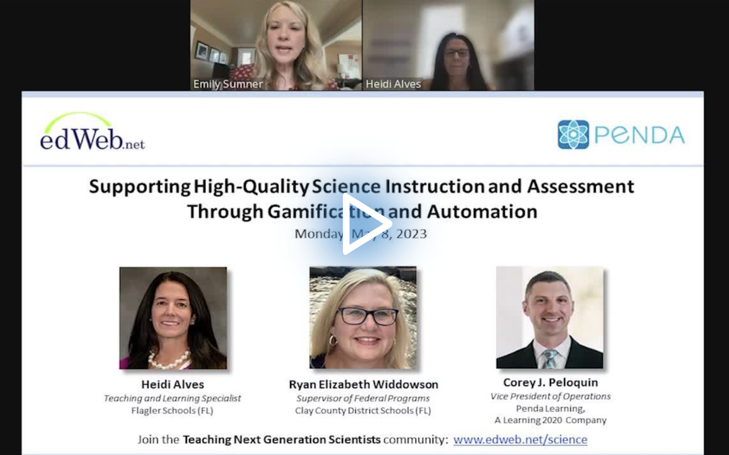 Supporting High-Quality Science Instruction and Assessment Through Gamification and Automation edLeader Panel recording image