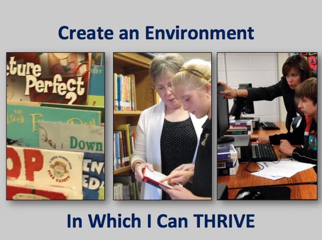Create environments so students can thrive