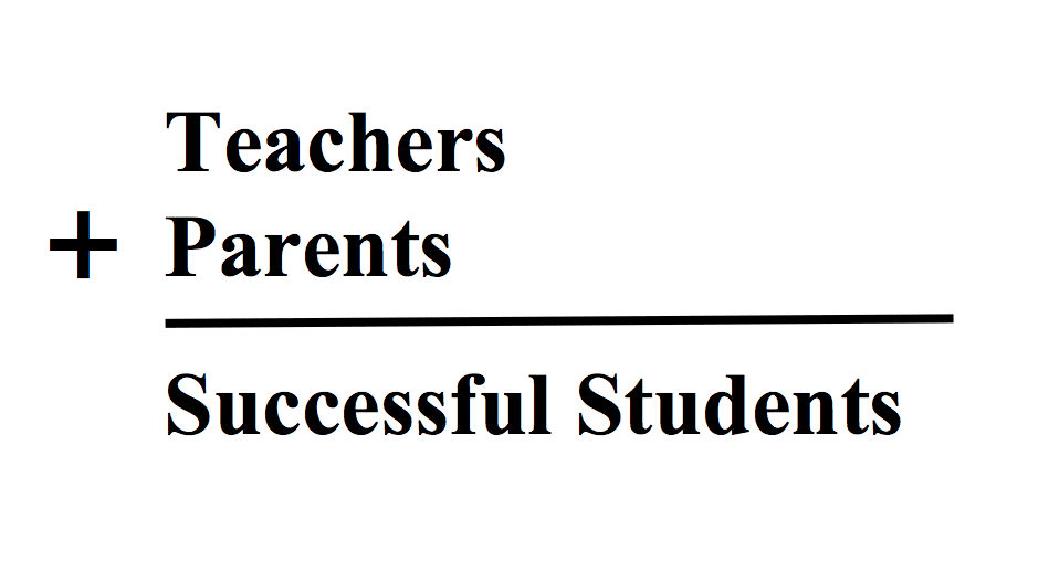 teachers and parents equals successful students